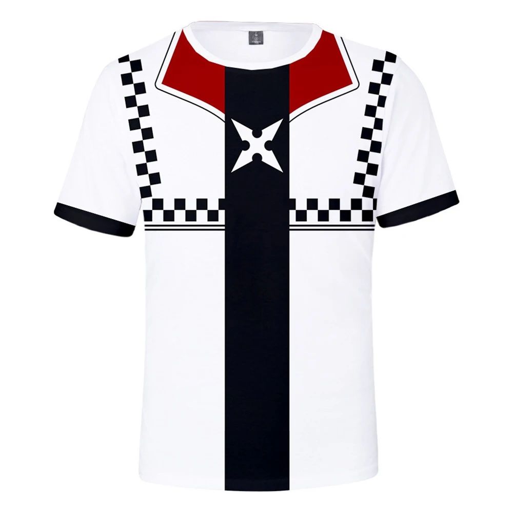 Hot Game Kingdom Hearts 3d Printed T-shirt Fashion Short sleeve Cosplay Street Style Tops Men Women Kids T shirt Size (100-6XL)
