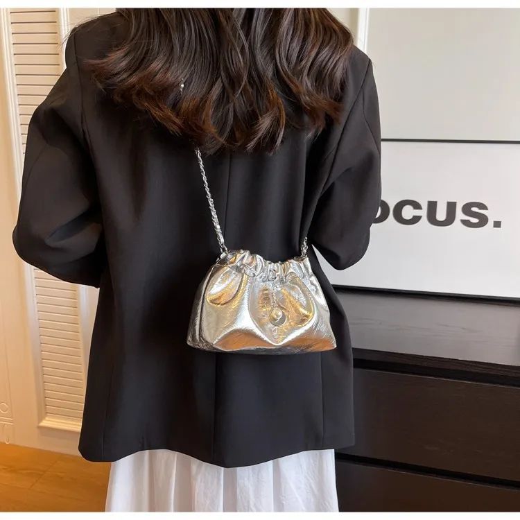 Y2K Millennium Bag Women 2025 New High Sense Shoulder Bags Summer Chain Bag Fashion Bucket Bag Messenger Bags Purses Handbags