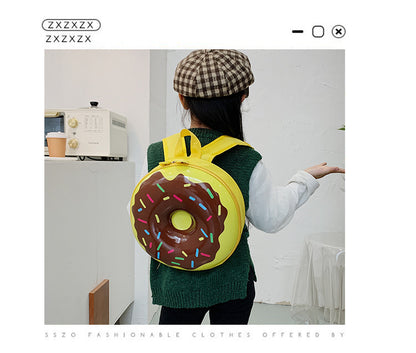 Cartoon Kids Backpack Cute Donut Eggshell Bag Fun Kindergarten Kids Backpack Boys Girls Backpack