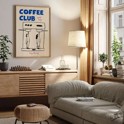 Espresso Good Morning Coffee Canvas Print Poster Modern Minimalist for Living Room Kitchen Wall Art Home Decor Poster-unframed