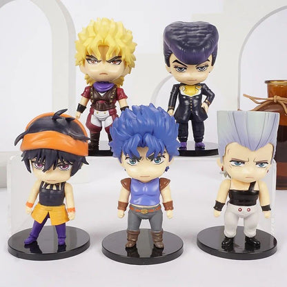 JoJo's Bizarre Adventure Jonathan Dio Higashikata Josuke Narancia Ghirga Pierre Q Versão Figuras Modelo Brinquedos Bonecas Presente