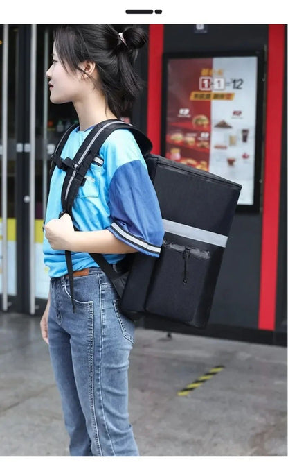 Large Capacity Thermal Bag Waterproof Insulated Picnic Lunch Container Outdoor Travel Camping Delivery Backpack Food Storage Bag