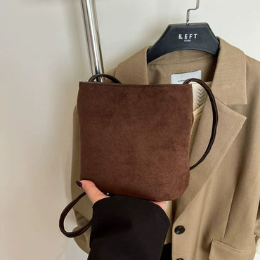 Design PU Suede Leopard Shoulder Bags for Women 2025 New Winter Crossbody Bag Females ?Luxury Handbags and Purses Bucket