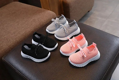 Children Sneakers Spring and Fall Casual Shoes Mesh Breathable Soft Bottom Kids Boys Girls Students Sport Running Tennis Shoes