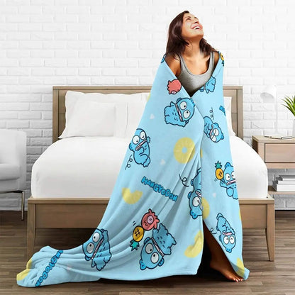 Manta Super Macia para Viagem e Escritório, Hangyodon, Fofa, Cobertor de Lançamento, Colcha de Flanela para Decoração de Casa, Capa Confortável para Sofá e Cama