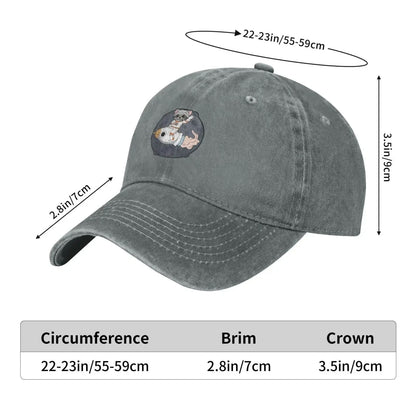 Cute Raccoon in Space Baseball Cap for Men Women Vintage Trucker Hat Hats Dad Caps