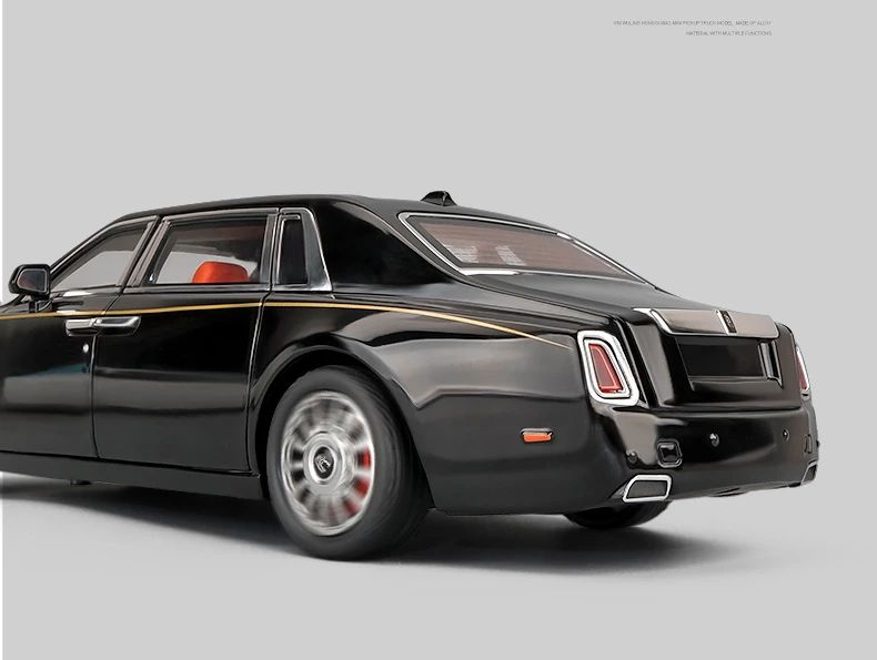 1:18 Big Size Diecast Rolls Royce Phantom Alloy Car Model Collective Miniature Voiture Boyfriend Car Gift Home Decor Toys Boys