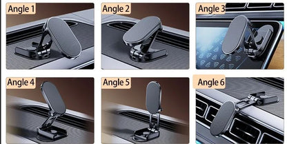 360° Rotation Magnetic Car Phone Holder Dashboard GPS Foldable Cell Phone Stand Mount For All Smartphones Universal Auto Bracket