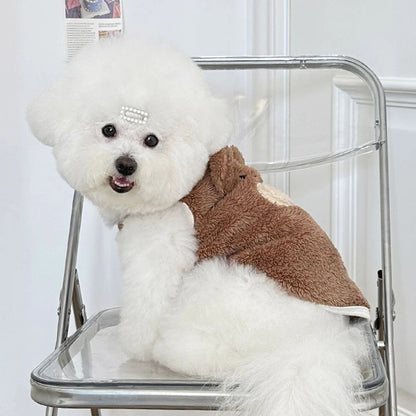 1.5-11.5kg Roupas de Inverno para Cães Suéter Colete de Pelúcia Macia para Cachorro Urso de Pelúcia Aquecido Roupas Fofas para Animais de Estimação Roupas para Teddy Schnauzer Roupas para Filhotes