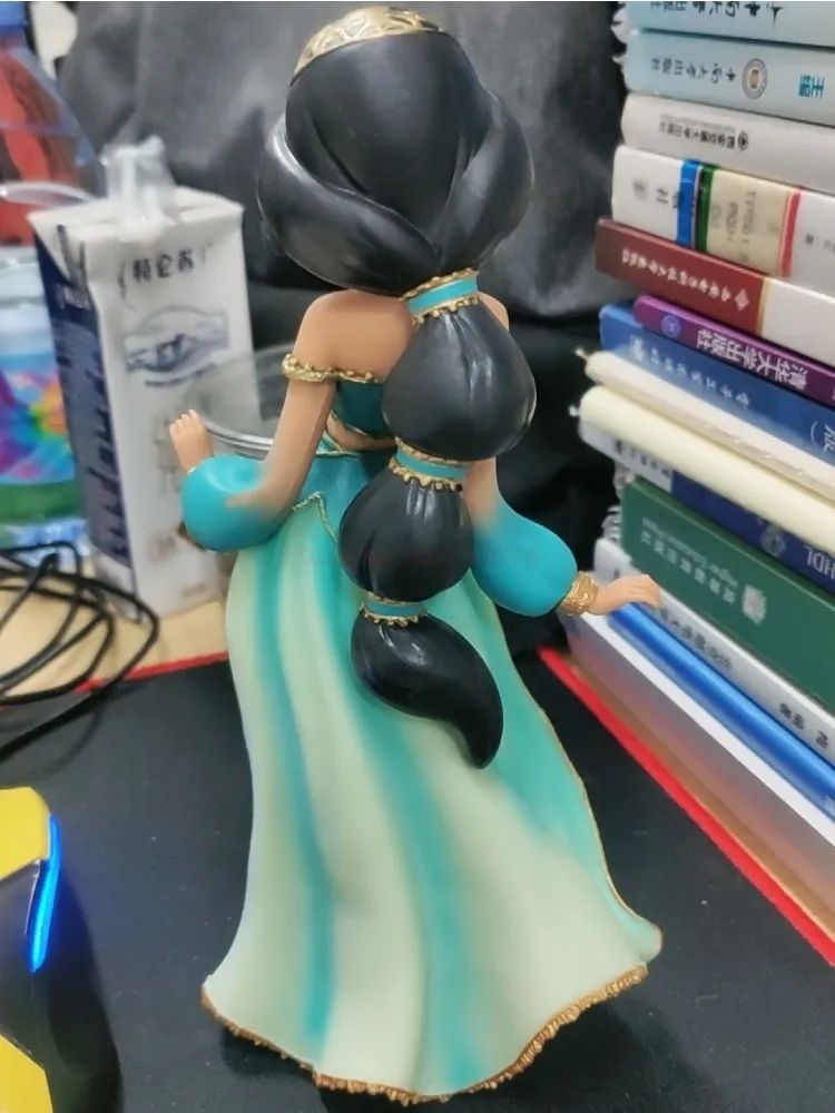 2025 20cm Disney Personagem Frozen Elsa Anna Branca de Neve Rapunzel Boneco de Resina Anime Decoração Modelo Coleção Menina Brinquedos Presente Infantil