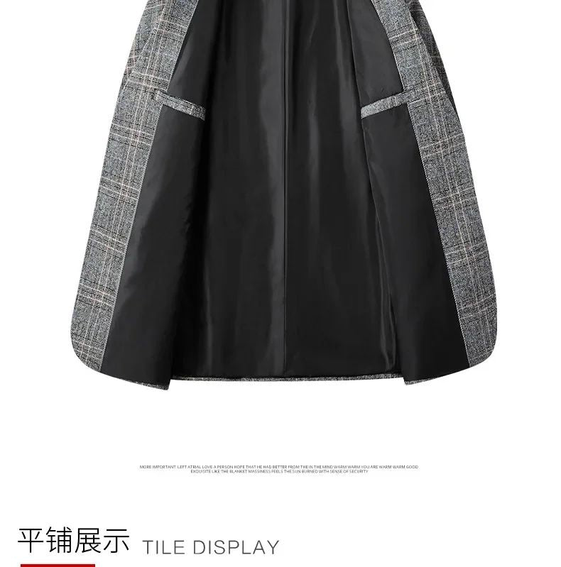 2024 New Spring Autumn Blazers Men Slim Fit British Plaid Formal Suits Male Jackets Party Wedding Business Casual Blazers Men