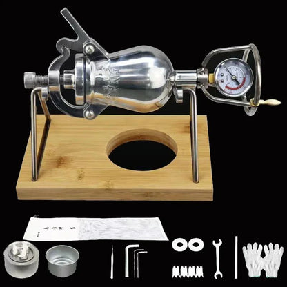 230ML 280ML Hand Popcorn Machine Open Firing Popcorn Puffing Machine Stainless Steel Mini Popper Manual Popcorn Maker