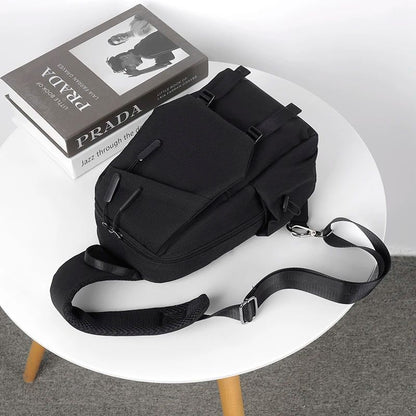 Men Multi-composition Shoulder Crossbody Bag Sports Chest Bag Waterproof Wear-resistant Outdoor Sports Travel