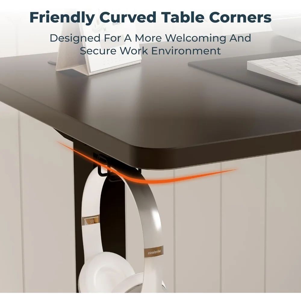 Adjustable Standing Desk, Large 79x31 Inches Standing Desk with Cable Management, Height Adjustable Home Office Computer Desk