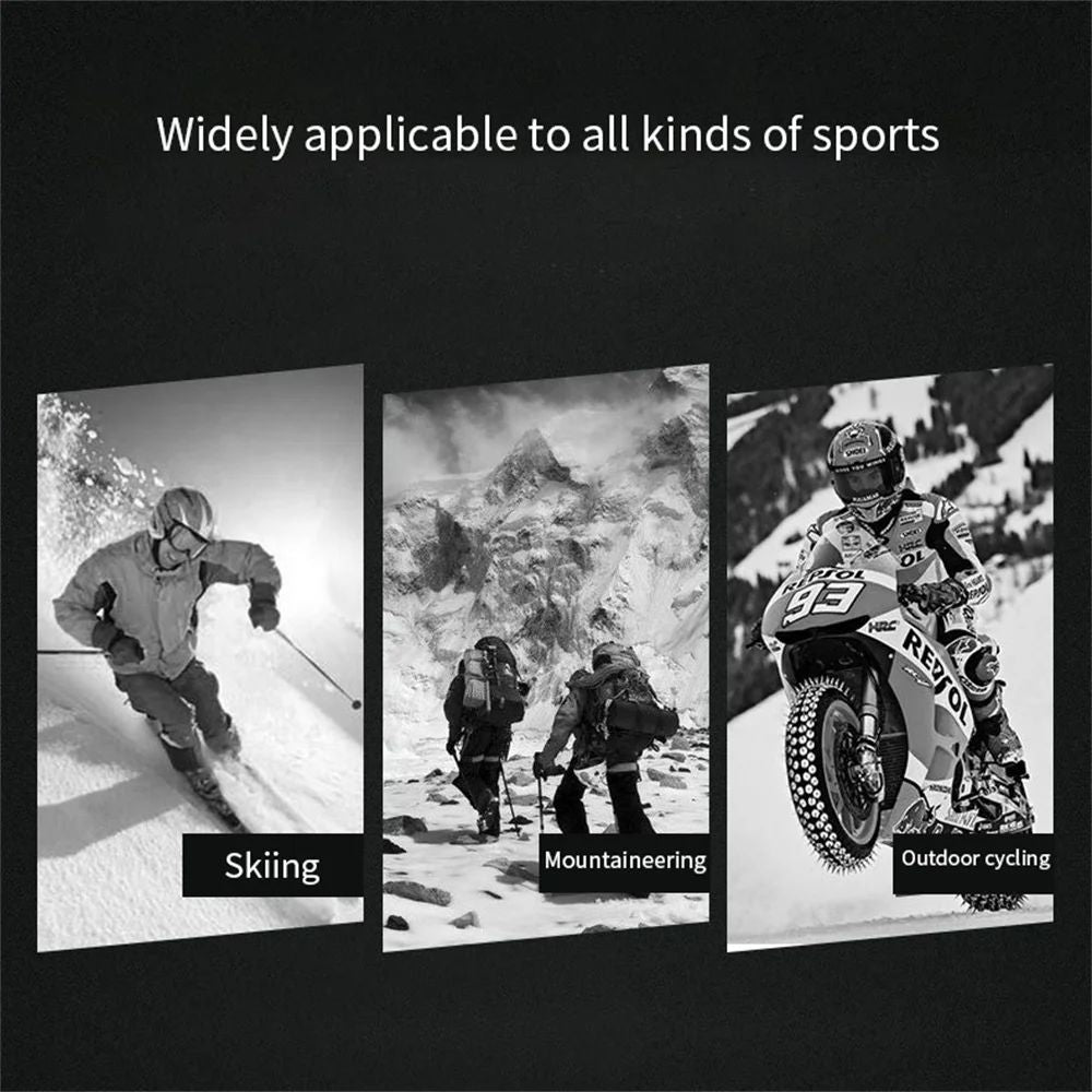 Luvas de Motocicleta Inverno Térmicas Forradas com Lã Inverno Pele Amigável Ciclismo Impermeável Antiderrapante Tela Sensível ao Toque Luva de Esqui Quente