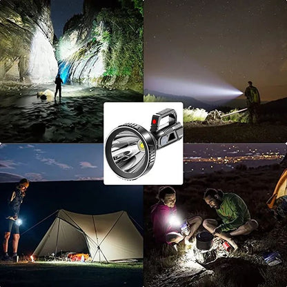 High Power LED Flashlight Super Powerful Handheld Searchlight USB Rechargeable Tactical Torch Portable Outdoor Work Camping Lamp