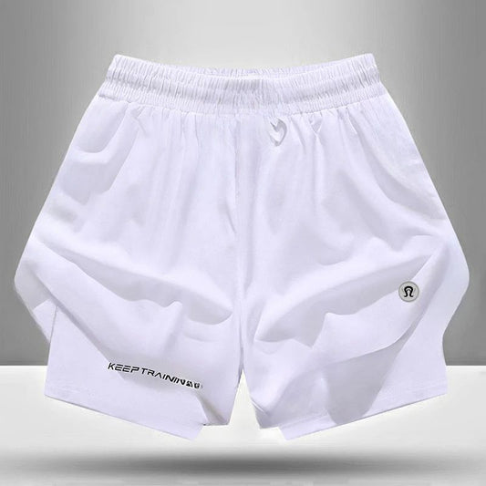 Quick-drying Thin Yoga Fitness Training Three-point Pants Summer Sports Shorts Men's and Women's Quick-drying Ice Silk
