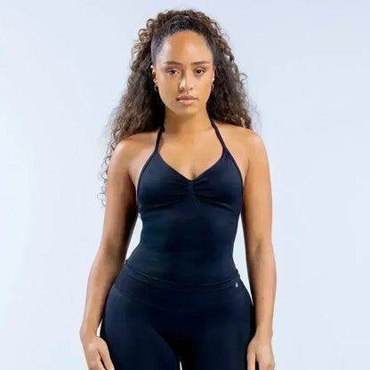 Women's Sports Gym 2-piece Set Vest High Waist Seamless Shorts Gym Wear Sportswear Essential for Workout