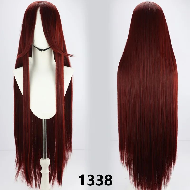 Perucas sintéticas de cabelo rosa com volume de ar, seda de cabelo macia de alta temperatura, cabelo a granel, peruca longa, cacheada, de ondas grandes, lisa, para Cosplay