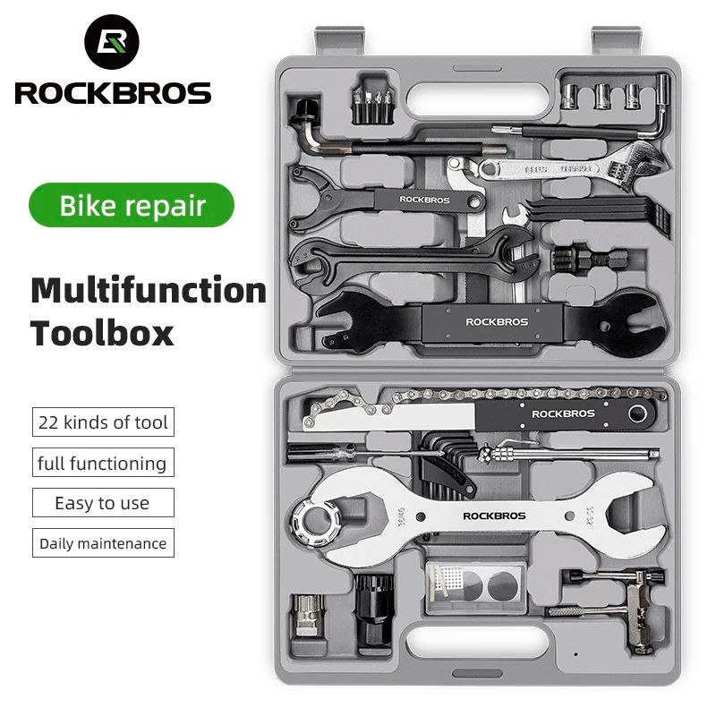ROCKBROS Kits de Ferramentas para Reparo de Bicicleta 44 em 1 Profissional Multifuncional para Bike Conjunto de Chaves Ferramentas de Ciclismo