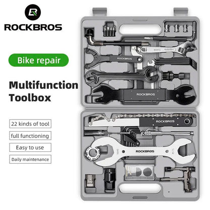 ROCKBROS Kits de Ferramentas para Reparo de Bicicleta 44 em 1 Profissional Multifuncional para Bike Conjunto de Chaves Ferramentas de Ciclismo