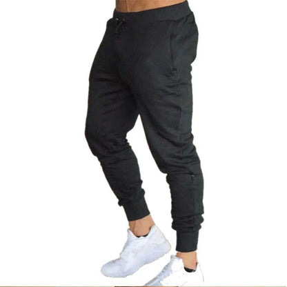 Calças Fitness Masculinas 2025 Calças de Treino Masculinas Esportivas de Cor Lisa para Academia, Calças Casuais Compridas, Calças Skinny Moletom, Calças Jogger de Agasalho