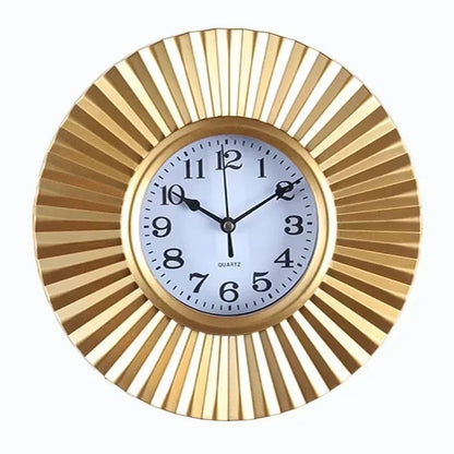 10 Inch Retro Home Wall Decoration Wall Clock Time Accurate Border Three-dimensional Hanging Quartz Clock for Decoration