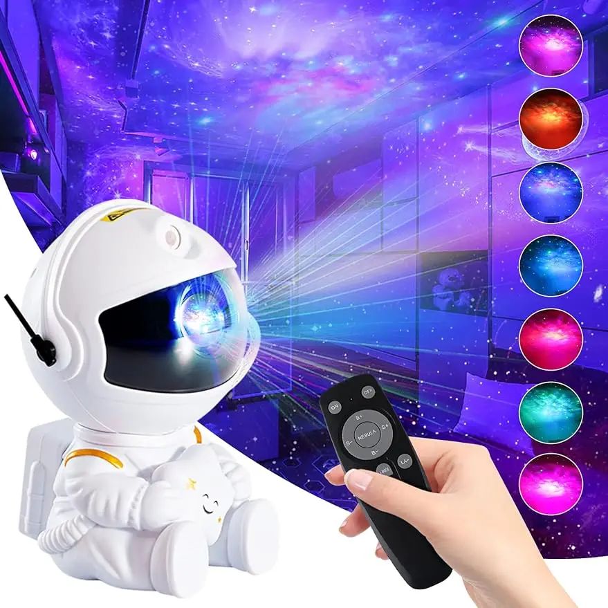Astronaut Starry Sky Projector Adult Night Light Star Projector LED Astronaut Lamp Galaxy Projector for Bedroom Playroom