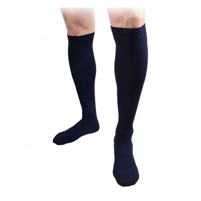 Varicose Veins Compression Socks Fit For Golf Rugby Hiking Sports For Anti Fatigue Driving Travel Flight Black Women Men Socks