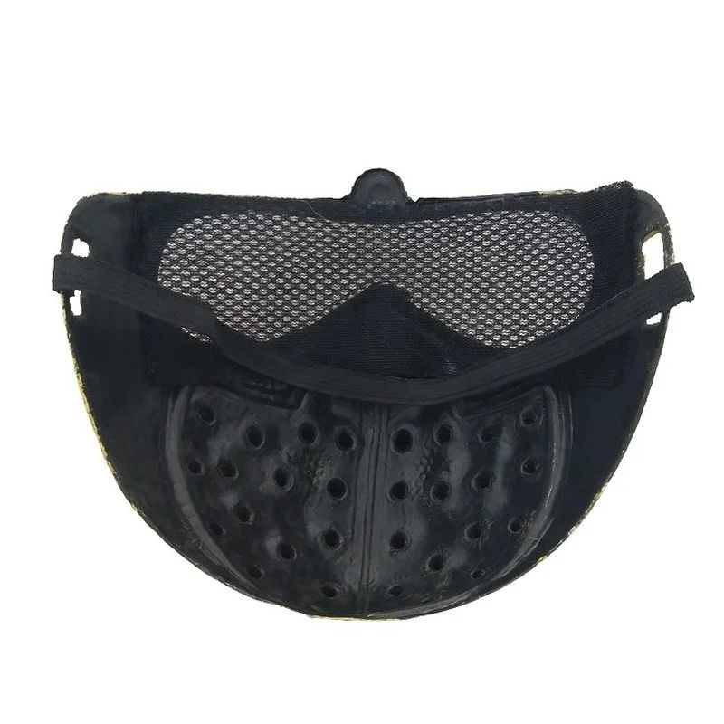 ComicsDog Mask Halloween Masks Punk Rivet Cyborg Mask Party Cosplay Masks Anime Horror Masque Half Face Steampunk Demon Cosplay