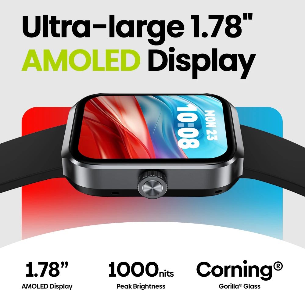Novo Zeblaze Beyond 3 Plus GPS Smart Watch Tela AMOLED de 1,78'' Alexa Integrada Faz/Recebe Chamadas Telefone Smartwatch 3ATM