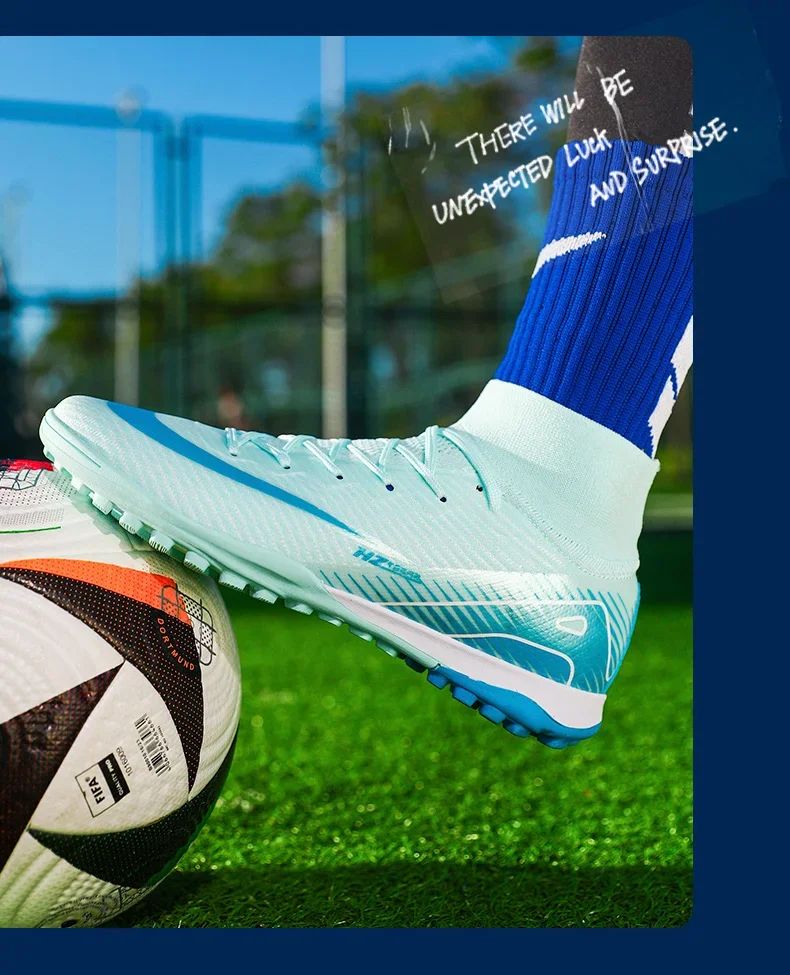 Men Soccer Shoes Society Professional Soccer Cleats Adult Fast Turf Training Football Shoes Outdoor Futsal Football Field Boots