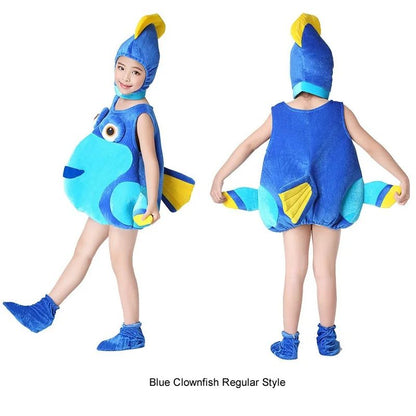 Sea Turtle Cosplay Costume Children‘s Marine animals Performance Clothing Set Hat Clothes Shoe Kids Anime Octopus Shark Dolphin