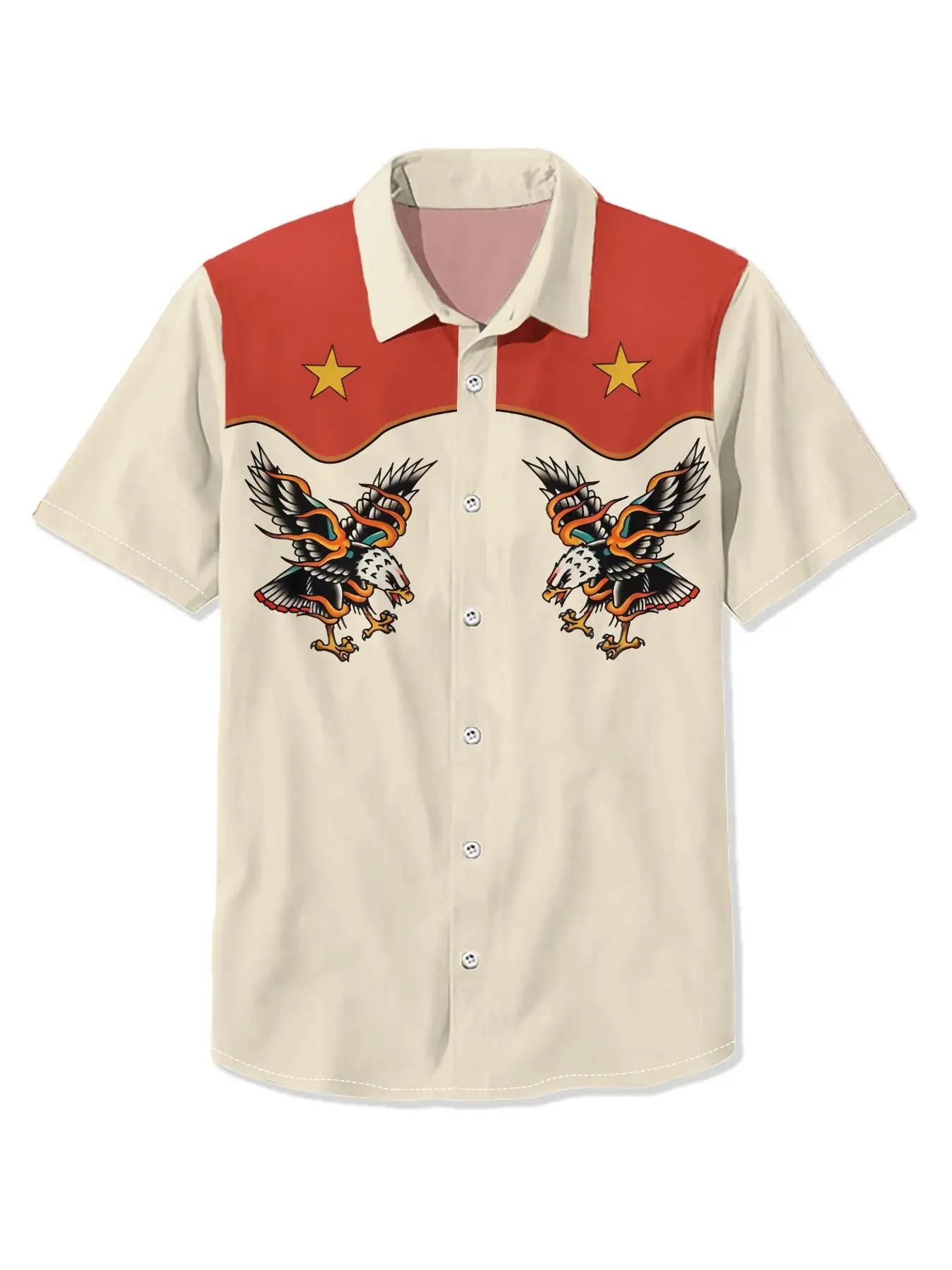 Men's Shirt Summer Casual Fashion Short Sleeved Shirt For Men Loose Breathable H