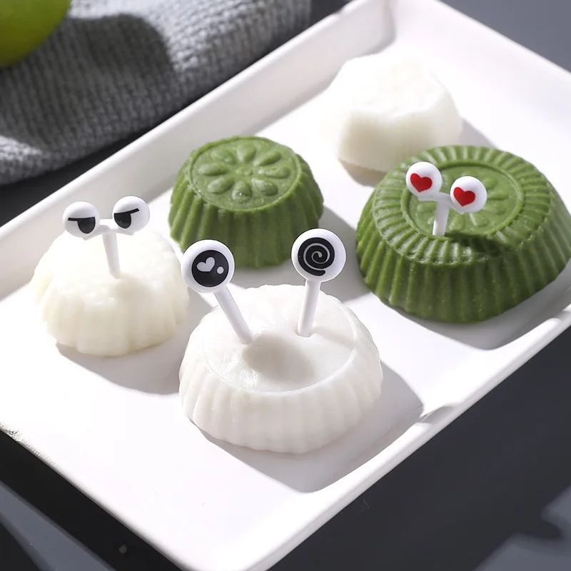 10/30/50 unidades de Mini Espetos Olhos de Desenho Animado Fofos Kawaii Caixa de Almoço Bento Palitos de Comida e Fruta Garfos Bastões de Buffet Decoração de Sanduíches