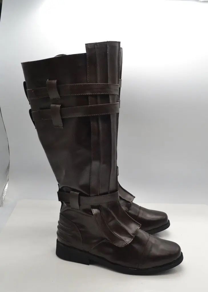 Darth Vader Anakin Skywalker Cosplay Shoes Brown Boots Custom Made