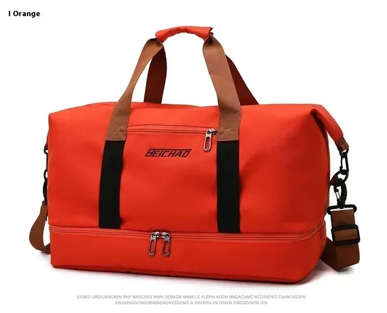 Mala de Viagem Esportiva de Grande Capacidade Bolsa de Viagem de Curta Distância Portátil Bolsas de Fitness Bolsa de Ombro Transversal Bolsas Masculinas Esportivas Impermeáveis ​​B