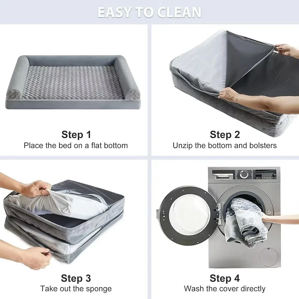 Cama para Cachorro de Luxo de Alta Qualidade Colchonete Ninho para Gato Confortável e Removível Aplicável a Filhotes Cães de Médio a Grande Porte Gatos Suprimentos de Cama Macia para Animais de Estimação