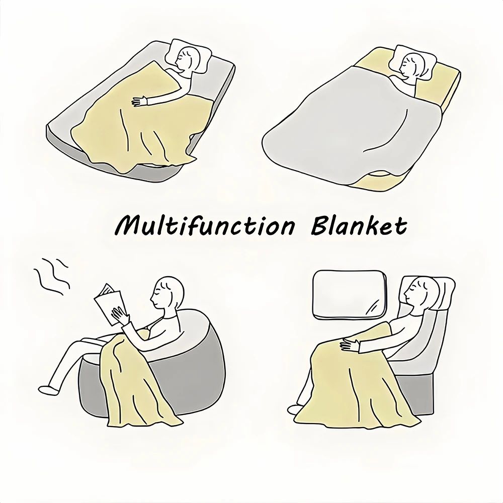 Movie Blanket Skin friendly comfort warm soft plush blanket suitable sofa living room office bedroom NeZha 2