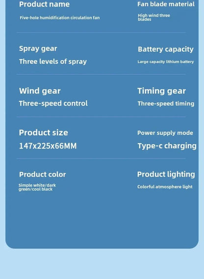 Portable 3 in 1 Mini Ac Air Cooler Fan for Home Products Conditioner Household Small Night LED Humidifier Lights Camping Room