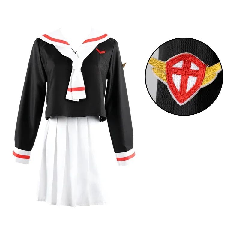 2026 Anime Cardcaptor Sakura Card Captor Kinomoto Sakura Li Syaoran Cosplay Costume School Uniform Man Woman Campus Sailor Suit