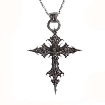 Colar Pingente Ceifador da Morte Gótico Misterioso Diabo Masculino Personalidade Punk Retro Halloween Joias da Moda