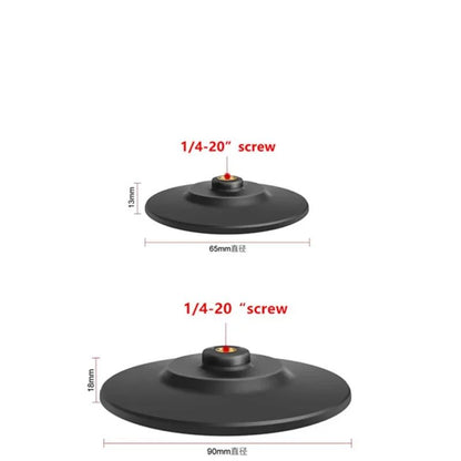 1/4 Inch Screw Mount or 1/4" Internal Screw Adapter Car Dashboard Round Plate Adhesive Tape for Gopro GPS Camera Smartphones