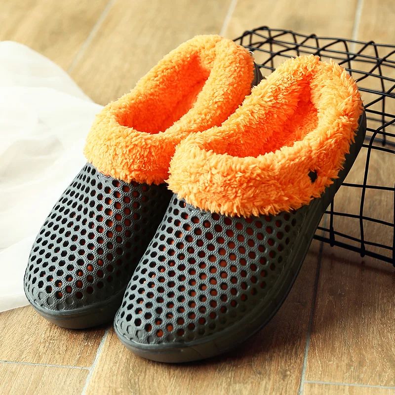Winter Slippers Men Women Indoor Warm Shoes Non Slip Cotton Pantoffels Casual Clogs Slip on House Floor Slippers for Men