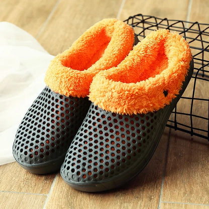 Winter Slippers Men Women Indoor Warm Shoes Non Slip Cotton Pantoffels Casual Clogs Slip on House Floor Slippers for Men