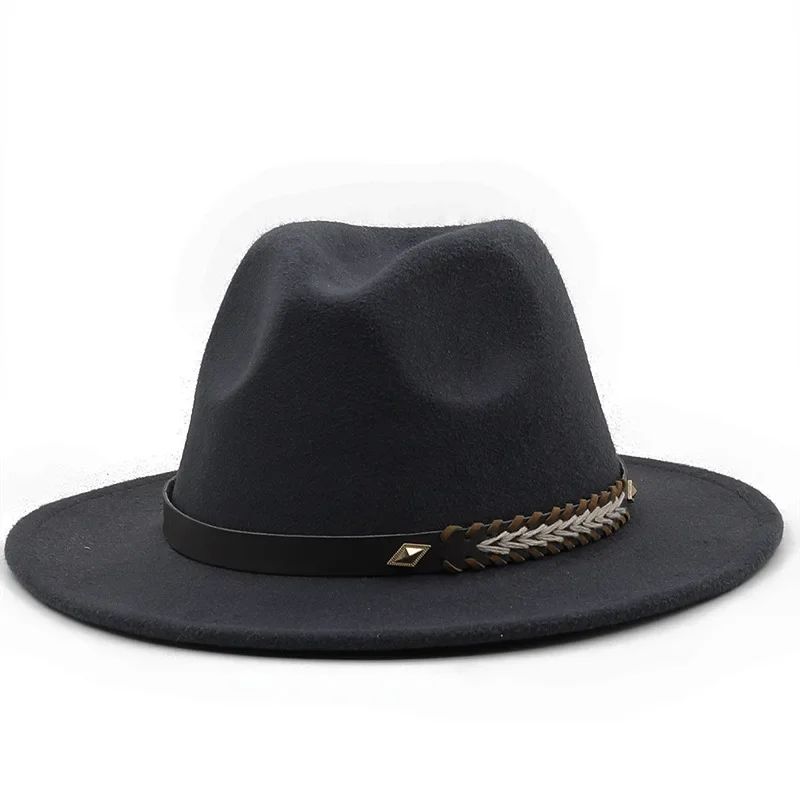 2025 Mulheres Homens Chapéu Panamá Fedora Aba Larga Proteção Solar Clássico Unissex Moda Chapéu Top para Festa Casamento Igreja