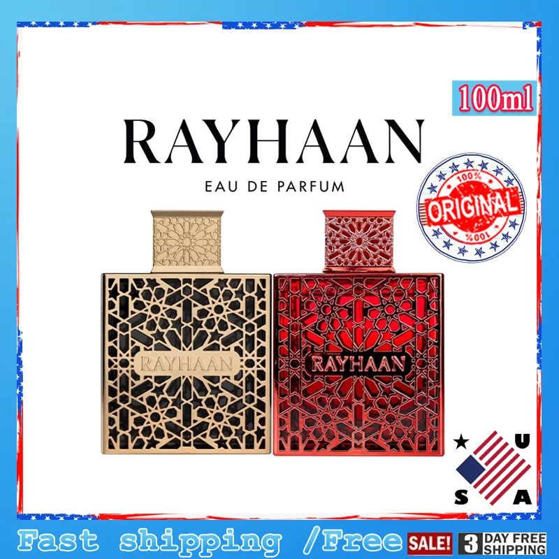 RAYHAAN Crimson Elixir Eau de Parfum Spray for Unisex 3.4 Ounce  EDP Perfume Long Lasting Unisex Cologne Men&Women