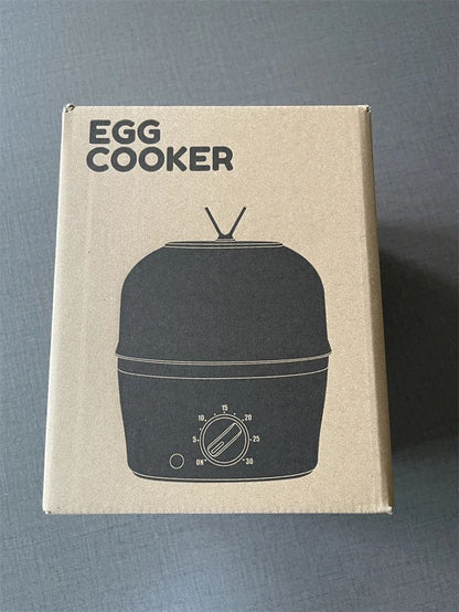 Panela Elétrica Multifuncional de Aço Inoxidável com Camada Dupla para Cozinhar Ovos – Vaporizador, Cozedor e Preparador de Café da Manhã, Eletrodoméstico Mini para Cozinha