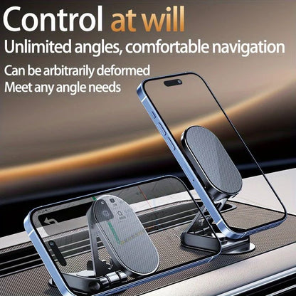360° Rotation Magnetic Car Phone Holder Dashboard GPS Foldable Cell Phone Stand Mount For All Smartphones Universal Auto Bracket