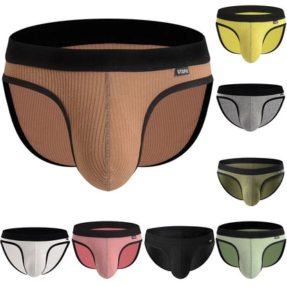Men's Sexy Briefs Male Pouch U Convex Underwear Modal Soft Brief  Absorbent Elastic Shorts Breathable Underpants MU094